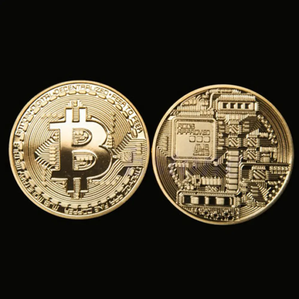 Bitcoin 24k Gold Plated Token - MyGadgets411