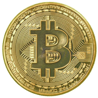 Bitcoin 24k Gold Plated Token - MyGadgets411