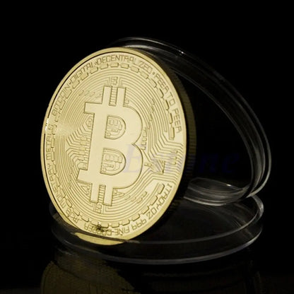 Bitcoin 24k Gold Plated Token - MyGadgets411