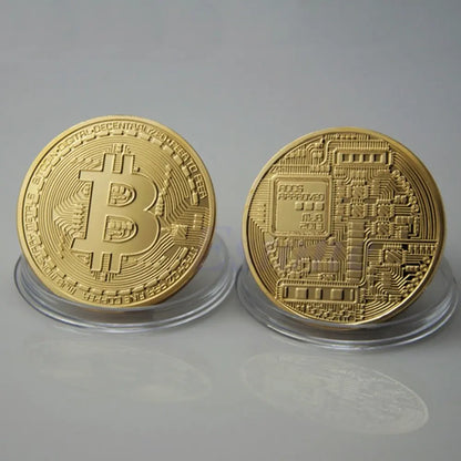 Bitcoin 24k Gold Plated Token - MyGadgets411