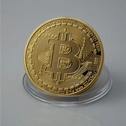 Bitcoin 24k Gold Plated Token - MyGadgets411