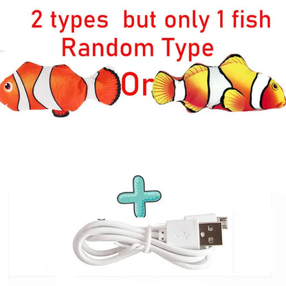 Cats USB Charger Interactive Toy Fish