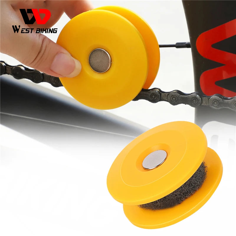 WEST BIKING Bike Chain Oiler Lubricating Cycling Gear Roller Gadget Practical Tool Bike Accessories Bicycle Chain Repair Tools