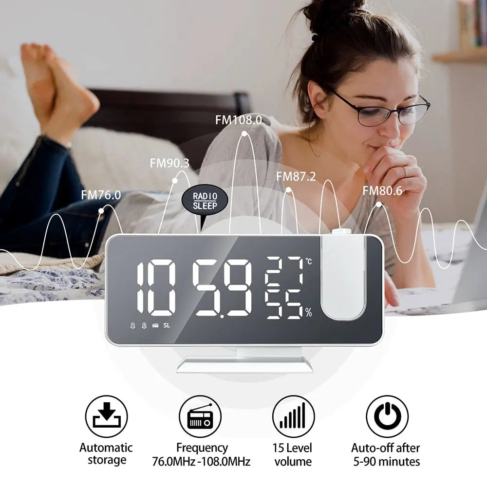 LED Digital Projection Clock - MyGadgets411