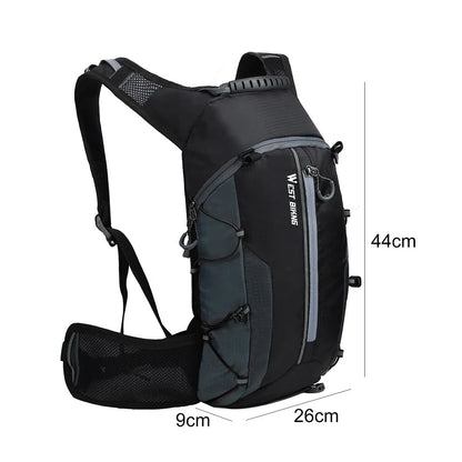 WEST BIKING Bicycle Bag Water Bag 10L Portable Waterproof Sports Bag MTB Road Bike Cycling Hiking Climbing Hydration Backpack