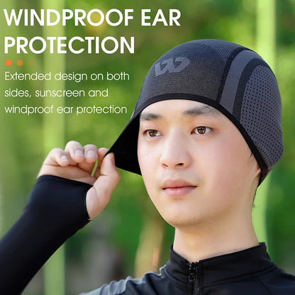 WEST BIKING Knitted Hat Cycling Cap Windproof Ear Protection MTB Bike Running Motorcycle Bicycle Helmet Liner Sport Skull Cap