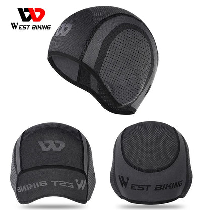 WEST BIKING Knitted Hat Cycling Cap Windproof Ear Protection MTB Bike Running Motorcycle Bicycle Helmet Liner Sport Skull Cap