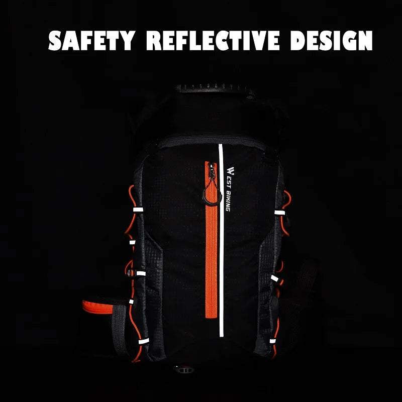 WEST BIKING Bicycle Bag Water Bag 10L Portable Waterproof Sports Bag MTB Road Bike Cycling Hiking Climbing Hydration Backpack