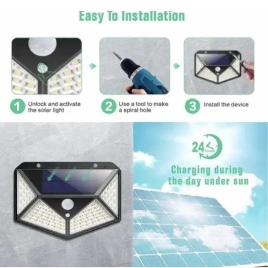 Solar Lamp With Motion Detector - MyGadgets411