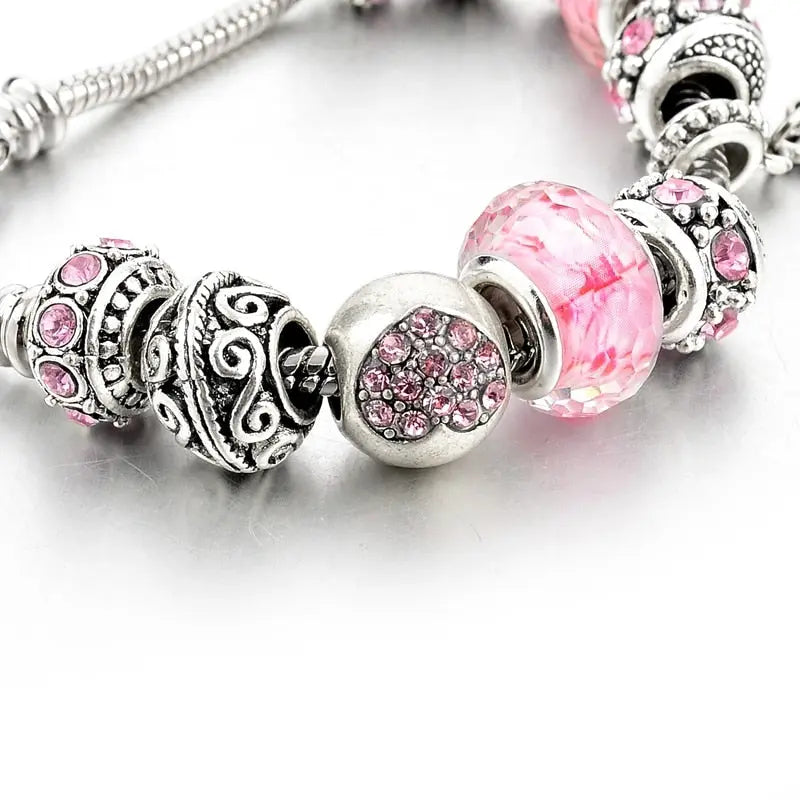 Tourmaline Heart Charm Bracelet - MyGadgets411