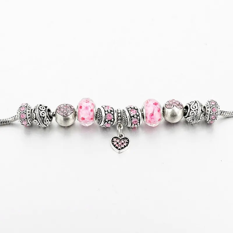 Tourmaline Heart Charm Bracelet - MyGadgets411