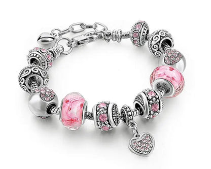 Tourmaline Heart Charm Bracelet - MyGadgets411