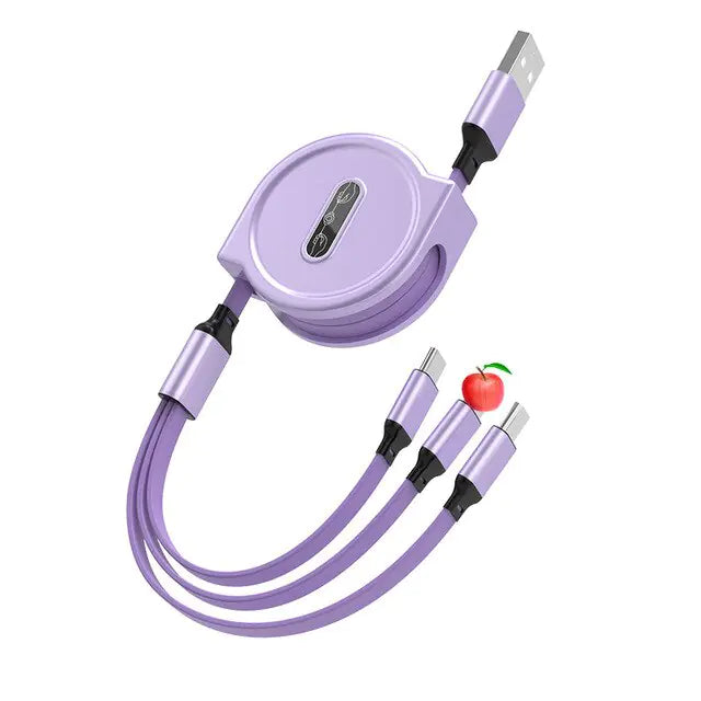 Retractable Cable - USB to USB Mini, Lighting, USB-C