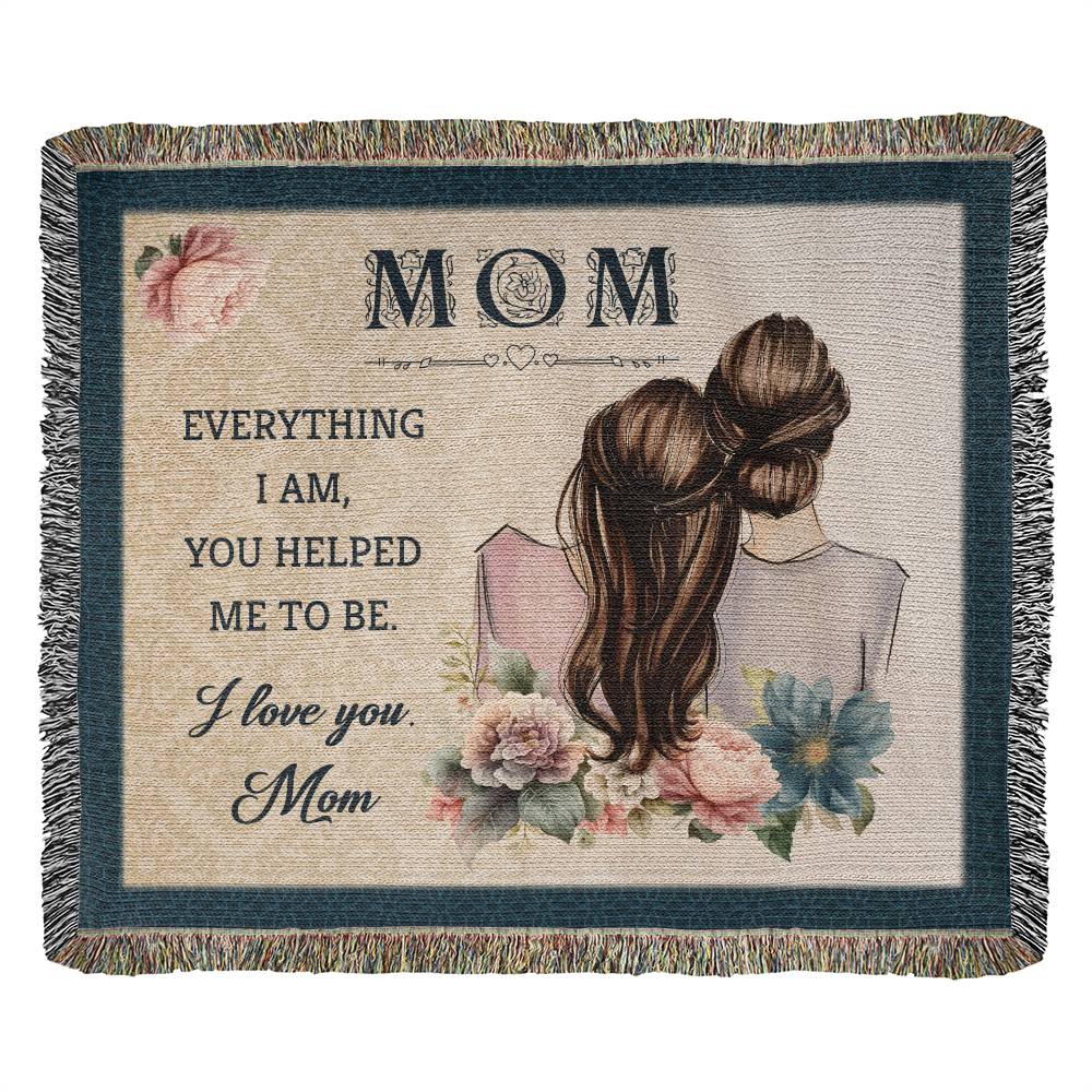 Love You Mom - Heirloom Woven Blanket