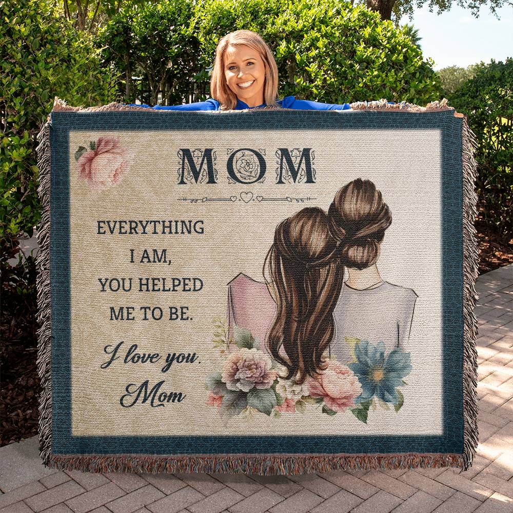 Love You Mom - Heirloom Woven Blanket