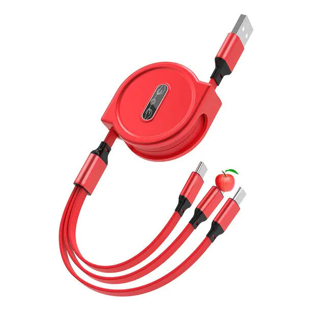 Retractable Cable - USB to USB Mini, Lighting, USB-C