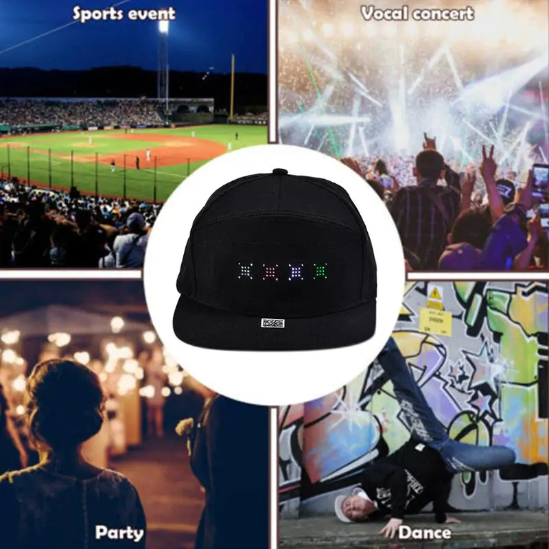 LED APP Controlled Baseball Cap