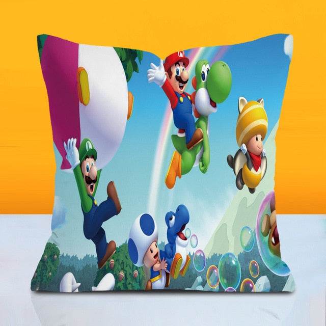 Super Mario Bros Pillow with Cover - MyGadgets411