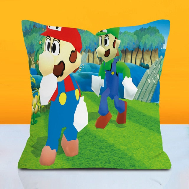 Super Mario Bros Pillow with Cover - MyGadgets411